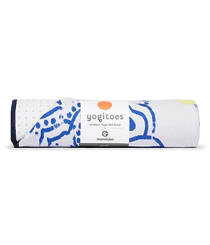 Manduka Yogitoes Mat Towel - Chakra Print Blue (180cm)