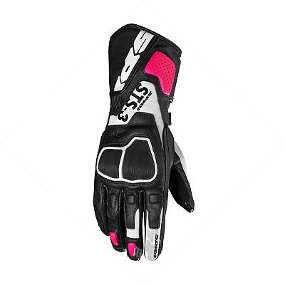 SPIDI STS-3 Damen Motorrad Handschuhe (Black/Pink,L)