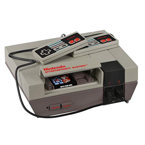 Hallmark Weihnachtsdekoration 2020, Nintendo Entertainment System NES Konsole mit Licht und Super Mario Bros. Spiel-Sound