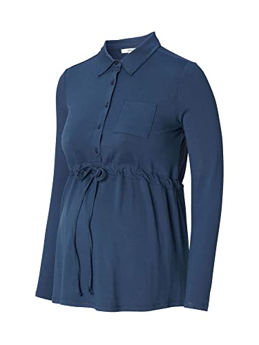 ESPRIT Maternity Damen Nursing Long Sleeve T-Shirt, Dark Blue-405, XS
