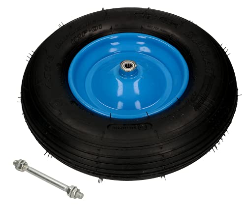KOTARBAU® Schubkarrenrad 4.80/4.00-8 Verstärkter Reifen Ø 390mm 230kg Hergestellt in der EU