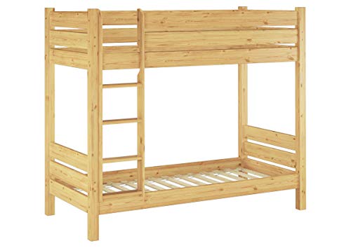 Erst-Holz® Etagenbett für Erwachsene Stockbett 90x200 Nische 100 teilbar mit 2 Rollroste 60.16-09T100