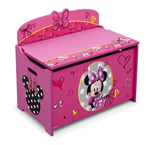 Delta Children Deluxe Toy Box, Disney Minnie Mouse by Delta Children