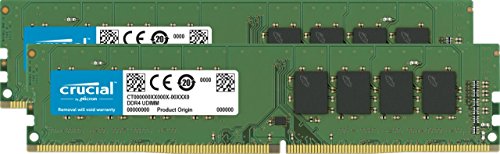 Crucial CT2K32G4SFD8266 32GB Kit (16GB X2) Speicher (DDR4, 2666 MT/s, DIMM, 1.2V, CL19, 288-Pin)