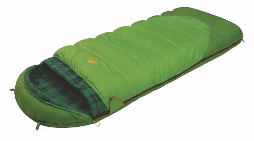 ALEXIKA Unisex-Adult Schlafsack Siberia Plus, linke Reißverschluss Deckenschlafsack, grün/Kariertes grün