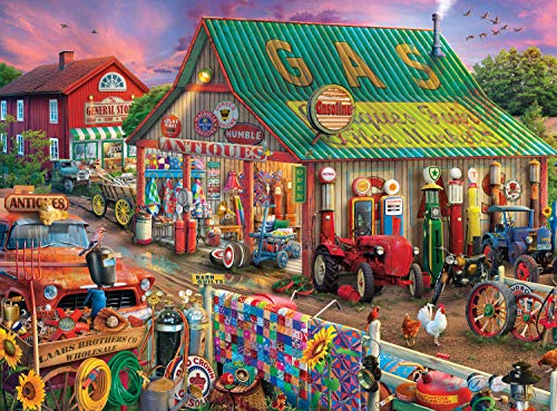MELARQT Buffalo Games - Country Life Collection - Antike Markt, 1000 Teile Puzzle