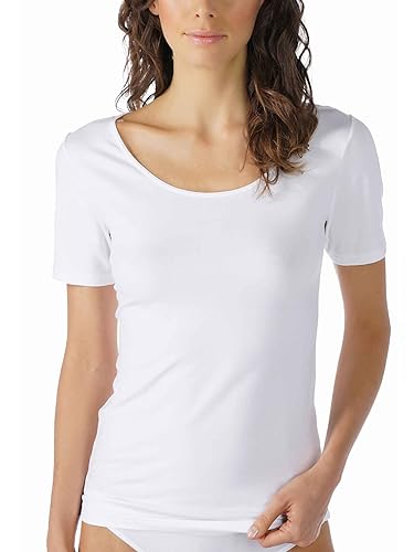 Mey Basics Serie Cotton Pure Damen Shirts 1/2 Arm Weiß 40