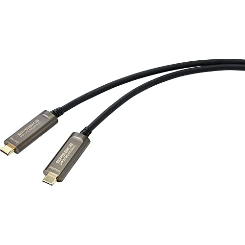 SpeaKa Professional USB-Kabel Thunderbolt™ 3 USB-C™ Stecker 15.00m Schwarz TPE-Mantel