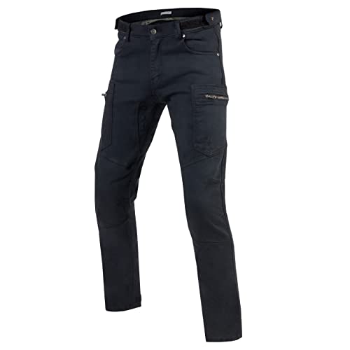 REBELHORN Herren Urban Iii Motorrad Jeans, Washed Black, 36W / 32L EU