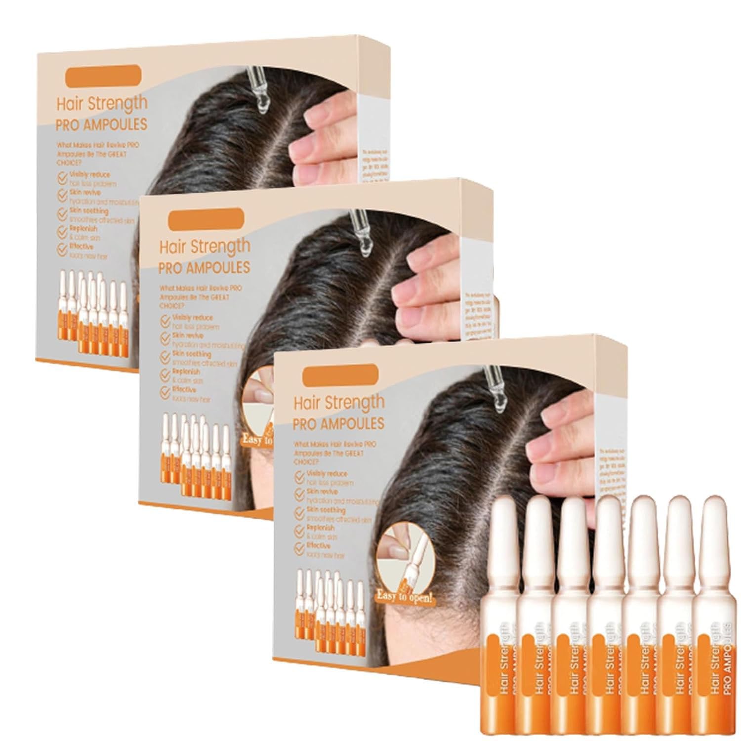 Liascy FINAS Haarwuchs-Ampullen, Haarwuchs-Ampullen, Liascy FINAS Ampullen Für Das Haarwachstum, Haarwuchs-Serum, Haarwuchs-Ampullen Für Dünner Werdendes Haar (3box)