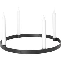 Ferm Living - Kerzenhalter Circle Large, schwarz