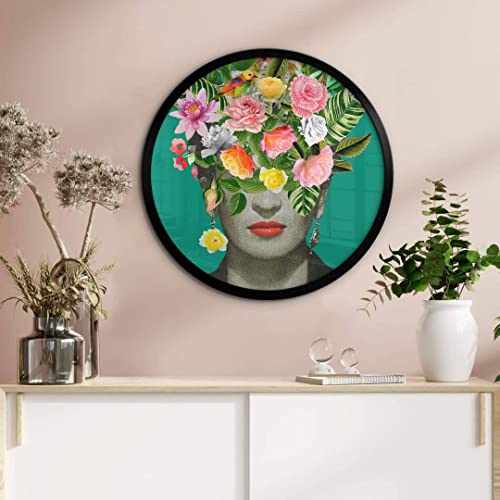 Mexikanische Ikone Frida Poster Vintage Wandbild Wohnzimmer Retro Blumen Pop Art Feldmann
