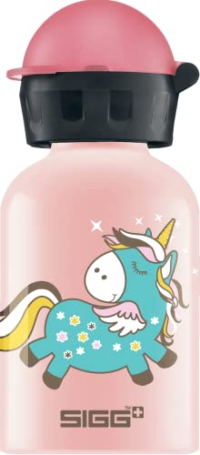 SIGG - Alu Trinkflasche Kinder - KBT Fairycon - Auslaufsicher - Federleicht - BPA-frei - Klimaneutral Zertifiziert - Pink - 0,3L