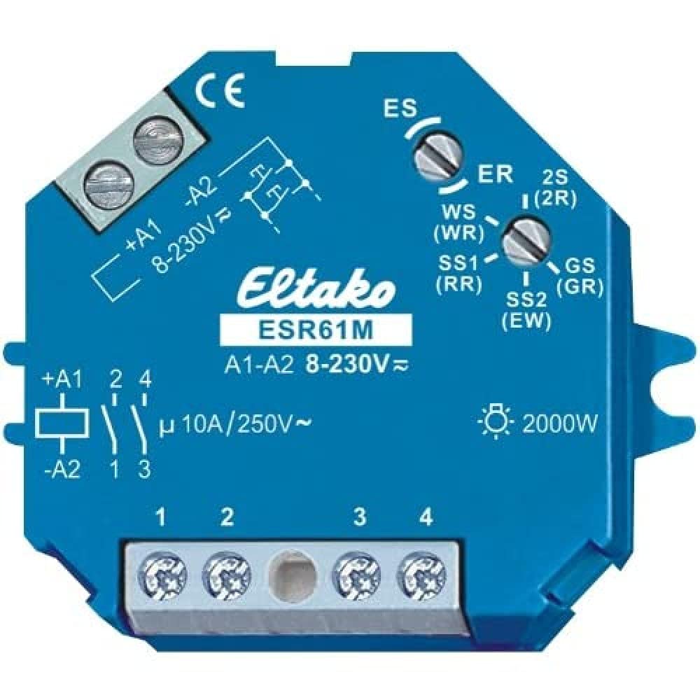 Eltako Stromstoß-Schalter Auf-/Unterputz ESR61M 1 Schließer, 1 Schließer 230 V/DC, 230 V/AC 10A 2