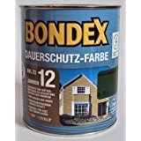 Bondex Dauerschutzholzfarbe, Wetterschutzfarbe Farbton Frühlingsgrün 2,25 Liter
