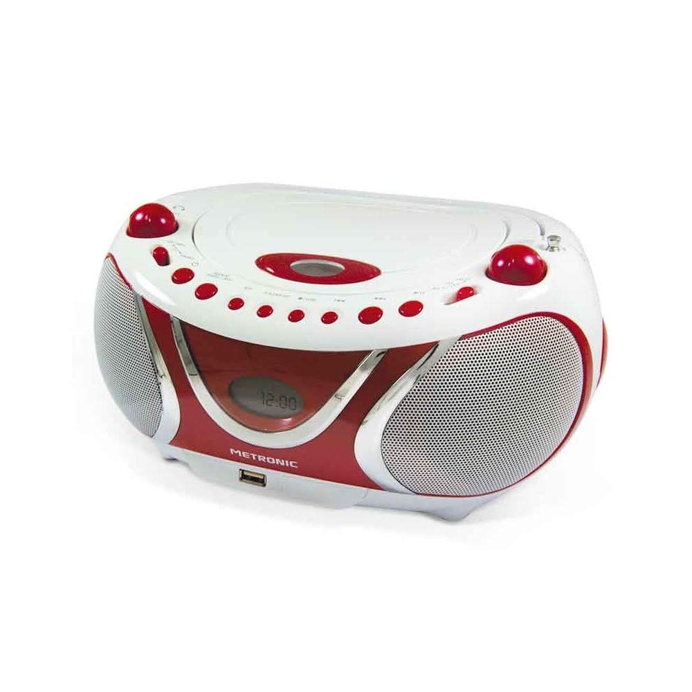 Metronic 477117 CD-MP3-Radio Weiß/Rot