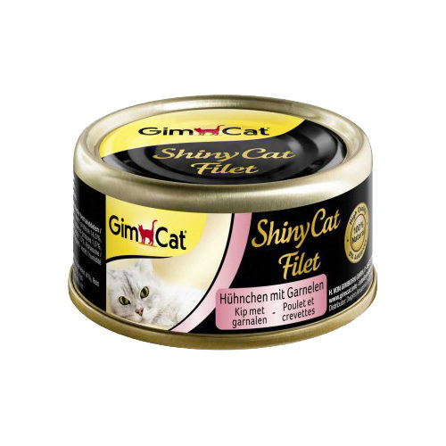 GimCat ShinyCat Filet Katzenfutter - Dosen - Huhn & Thunfisch - 24 x 70 g 5