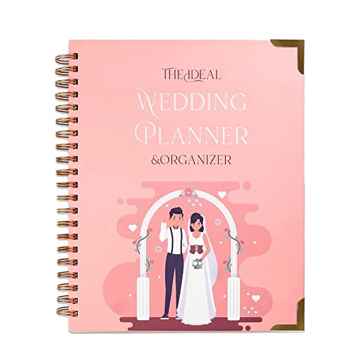 sunree A4 Hochzeit Planer Marmor Gold, Undatiertes Braut Planung Buch, Termin Planer, Spulen Buch, Hochzeit Plan C