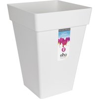 Elho Loft Urban Eckig Hoch 30 - Blumentopf - Weiss - Draußen - Ø 29.5 x H 41.5 cm