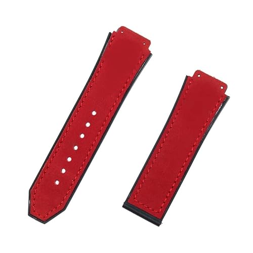 ROUHO 26 mm Nubukleder Uhrenarmband Vintage Soft Watch Belt Echtes Lederarmband für HUB-LOT B-I-G B-A-N-G Fu-sion Series-#6