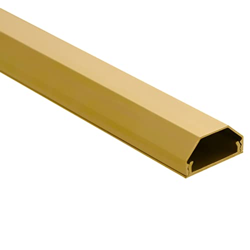 Schürberg Aluminium Kabelkanal (Breite: 33mm|Länge: 110cm Selbstklebend, Gold)