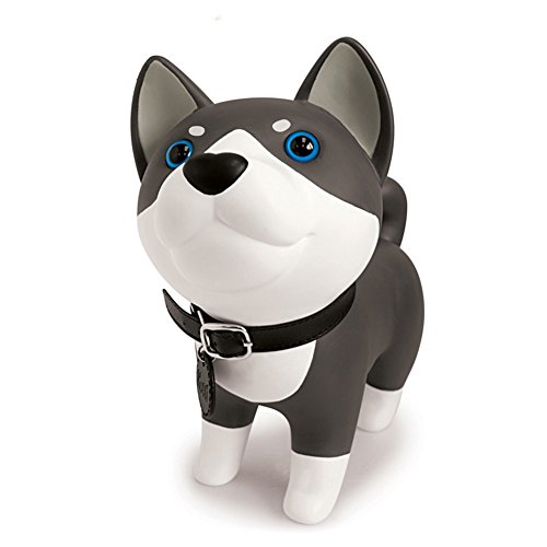 Paramount City Hunde-Spardose mit niedlichem Münzenspielzeug, Spardose für Zuhause, Dekoration, Ornament, Geschenk für Jungen, Mädchen, Kinder, Erwachsene (husky)