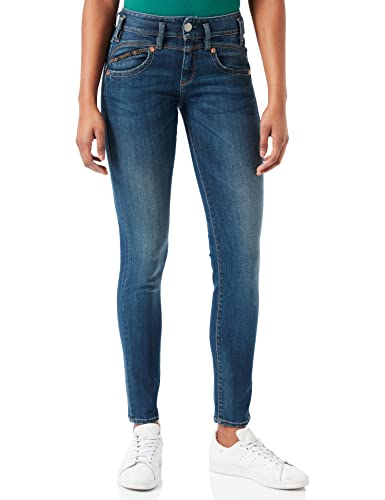Herrlicher Damen Slim Slim Jeans Pearl Slim, Blau (Deep Water 831), 24W / 30L (Herstellergröße: 24W / 30L)