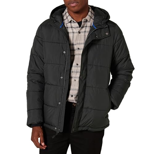 Amazon Essentials Heavy-Weight Hooded Puffer dress-coats, schwarz, US (EU XL-XXL)