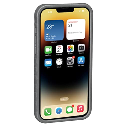 Topeak Handyhülle & Halterung RideCase Kompatibel mit iPhone 14 Plus, Schwarz Grau, 15800641