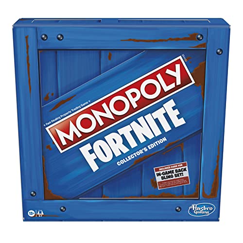 Monopoly: Fortnite Sammler-Edition, Brettspiel inspiriert von dem Videospiel Fortnite, für Erwachsene und Jugendliche [Spiel auf Englisch]