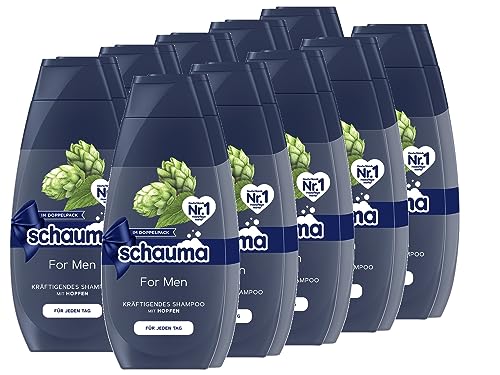 SCHWARZKOPF SCHAUMA Shampoo For Men 2x400ml, 10er Pack (10 x 400 ml)