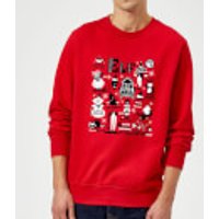 Elf Weihnachtspullover - Rot - XL