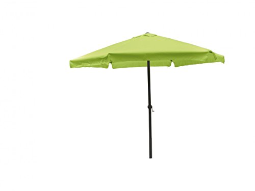 3 meter Sonnenschirm mit Kurbel limegrün