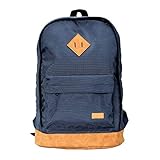 Promate DRAKE-2.BLUE, Laptop-Rucksack im Retro-Stil mit mehreren Aufbewahrungsmöglichkeiten und Wasserbeständigkeit. Große Kapazität 15,6 Zoll.