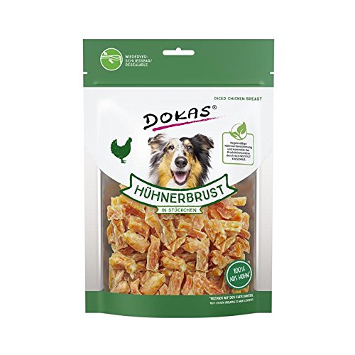 DOKAS Glutenfreier Premium Snack in praktischer Größe für Hunde - Ideal zum Training
