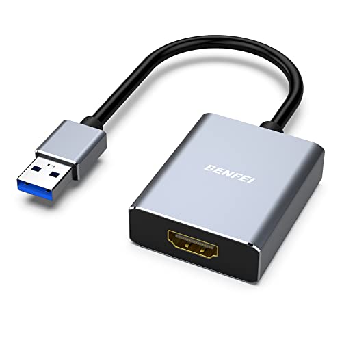 BENFEI USB 3.0 auf HDMI Adapter, USB 3.0 auf HDMI Stecker auf Buchse Adapter