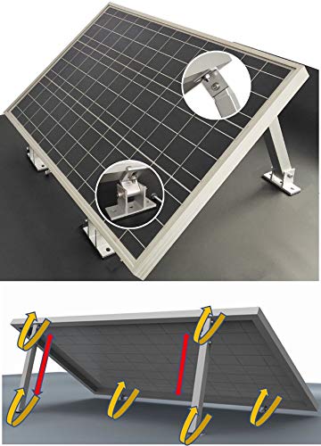 Set 2x Vario Aufständerung Solarmontage Stufenlos 20° - 40° variable Modulgröße