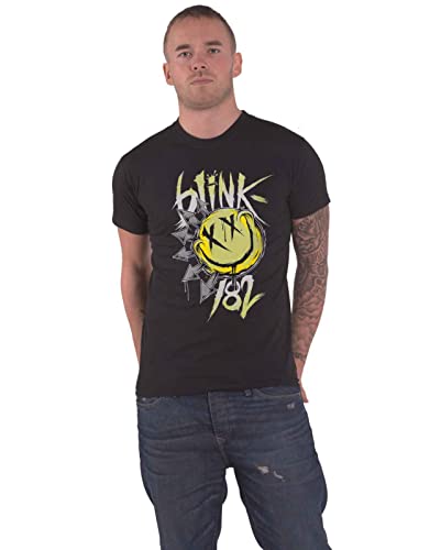 Blink-182 Big Smile Männer T-Shirt schwarz S 100% Baumwolle Band-Merch, Bands, Nachhaltigkeit