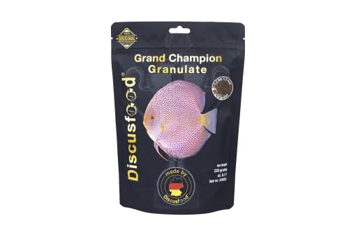 Grand Champion Granulate 230g, Hauptfutter für Discus-Fische, für EIN Becken voller Champions und die, die es Werden wollen