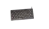 CHERRY G84-4100 Kompakte Tastatur USB (Französisch AZERTY, 86-Tastenanzahl, PS/2 über Adapter) schwarz
