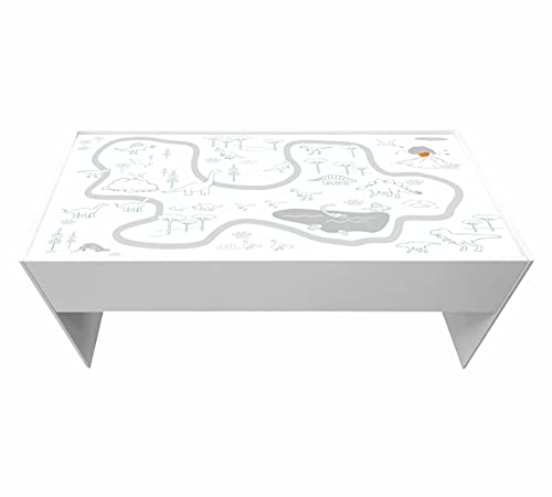 'Dino-Park' Möbelfolie | DSWT14 | Aufkleber passend für den DUNDRA-Tisch von IKEA (Möbel nicht inklusive) | STIKKIPIX