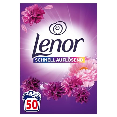 LENOR Pulverwaschmittel Color Amethyst Blütentraum 50 Waschladungen