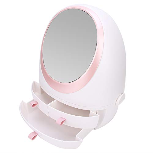 Aufbewahrungsbox für Kosmetika, Tragbare Make-up-Organizer Desktop-Schubladen Typ Hautpflegeprodukte Regal für Kosmetika (Weiß)