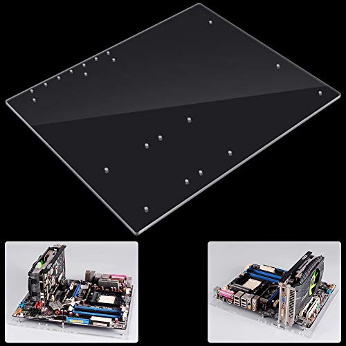 Liukouu Acryl-Rahmen, DIY-Basis, für ATX-Mainboard-Festplatten für Computer optische Laufwerke