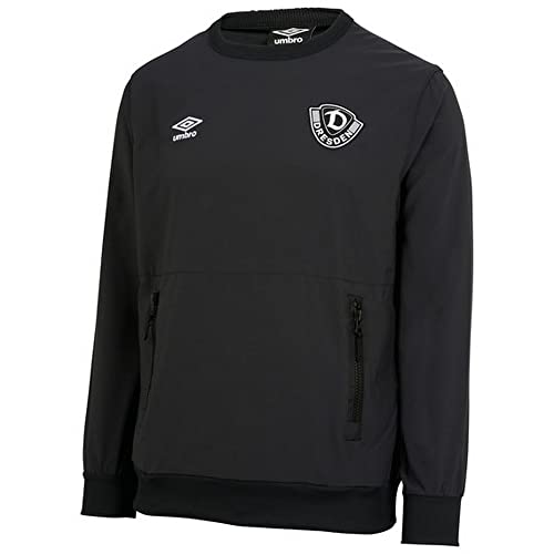 UMBRO Dynamo Dresden Sweatshirt schwarz SGD Travel Sweat Top SG Dynamo Pullover, Größe:XXL