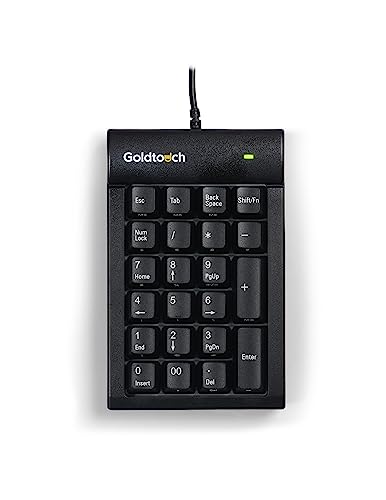 BakkerElkhuizen Goldtouch USB-Nummernblock Schwarz