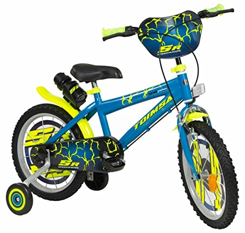 T&Y Trade 16 Zoll Kinder Jungen Fahrrad Kinderfahrrad Jungenfahrrad Kinderrad Rad Bike Lightning Blau 16212