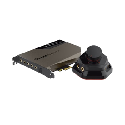 Sound Blaster AE-7 - Hochauflösende PCIe DAC- und Verstärker-Soundkarte mit diskretem Xamp-Kopfhörer-Doppelverstärker und Audio Control Modul (grau/schwarz)