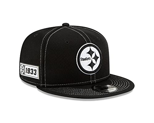 New Era NFL Pittsburgh Steelers Authentic 2019 Sideline 9FIFTY Snapback Road Black Game Cap