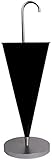 Schirmständer Multifunktions-Ablageständer freistehend Bracket Metall Anti-Rost-Regenschirm-Art-Rahmen (Color : Black)